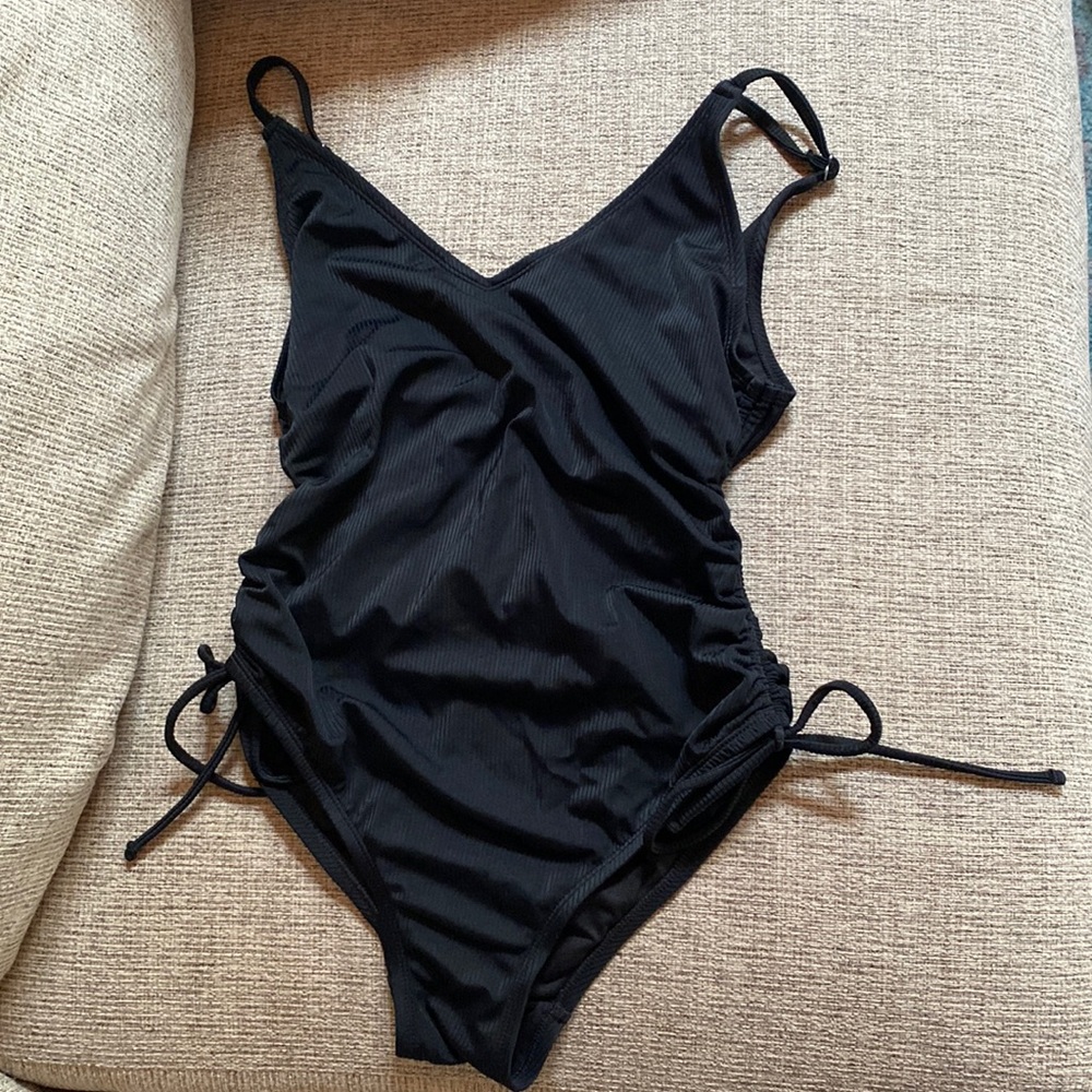 Black One-Piece Swimsuit